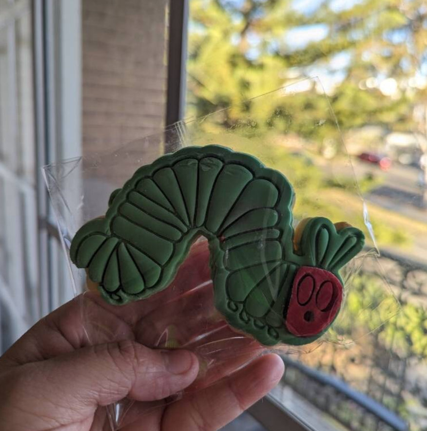 The Very Hungry Caterpillar Cookie Cutter and Embosser - 5.8cm x 8.8cm