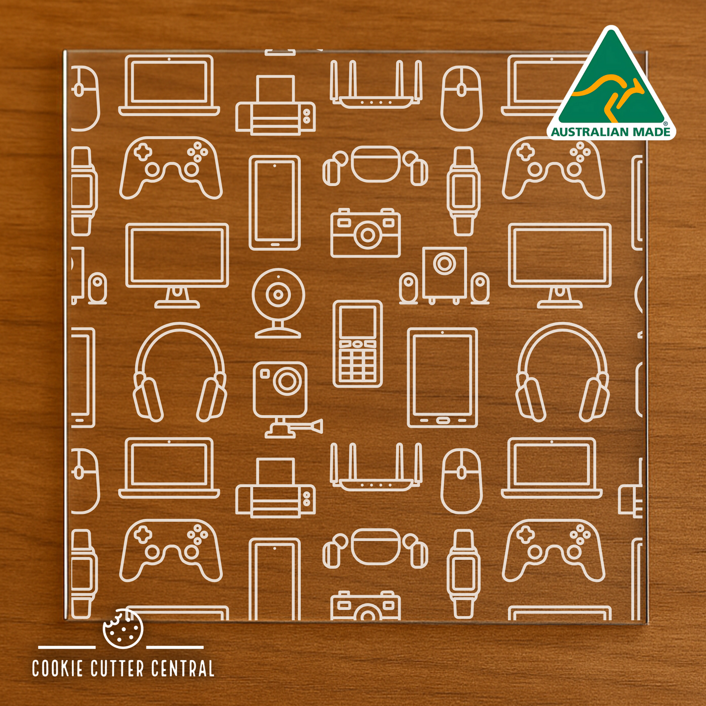 Gamer Acrylic Debosser Pattern Plate - 10cm