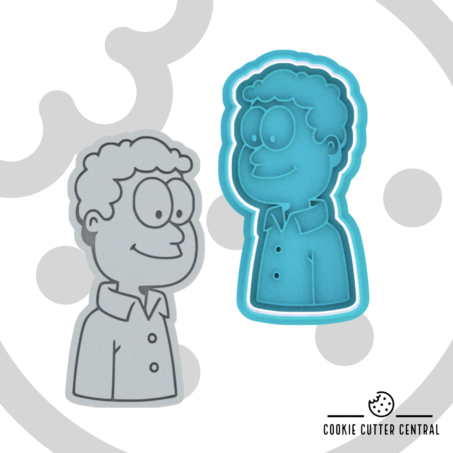 Garfield - Jon Cookie Cutter and Embosser - 9cm x 4.5cm