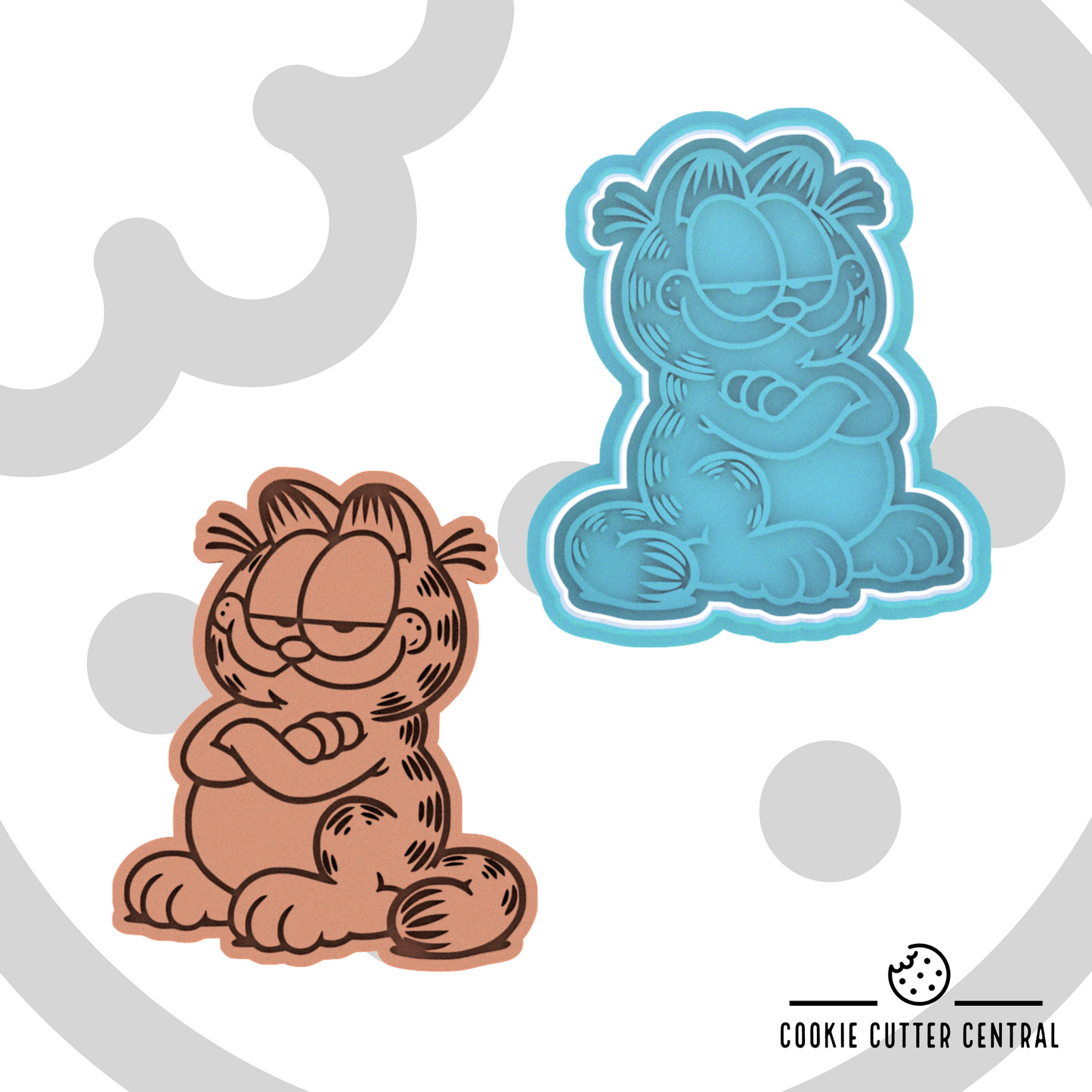 Garfield Cookie Cutter and Embosser - 8.8cm x 7.4cm