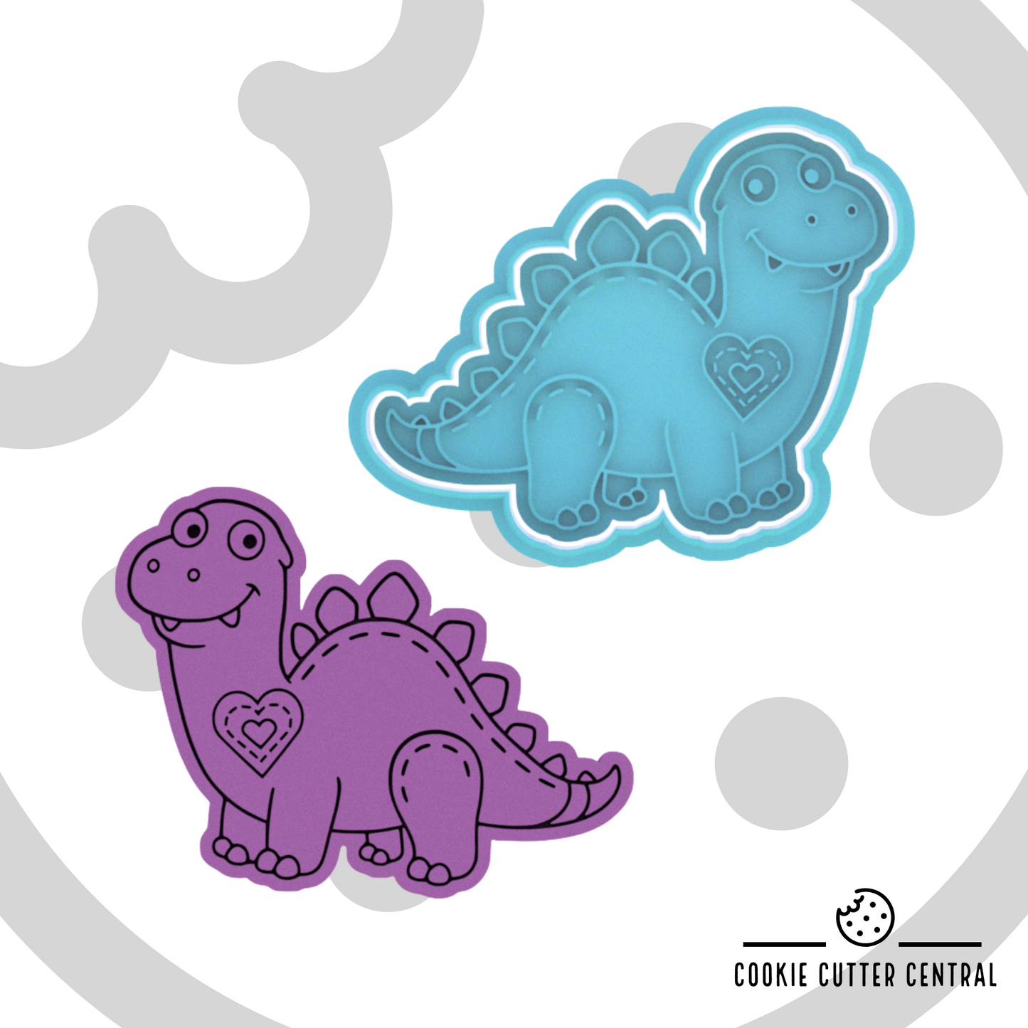 Giggle and Hoot - Giggleosaurus Cookie Cutter and Embosser - 7.6cm x 9.6cm