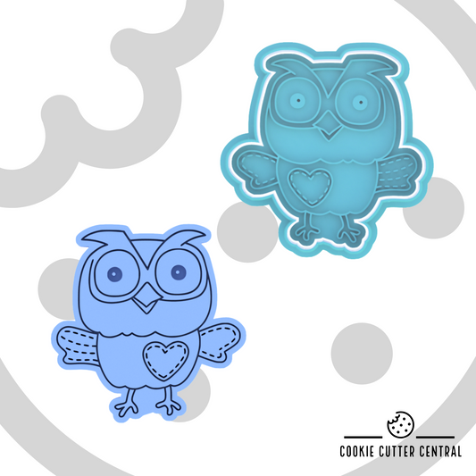 Giggle and Hoot - Hoot Cookie Cutter and Embosser - 8.2cm x 8.1cm
