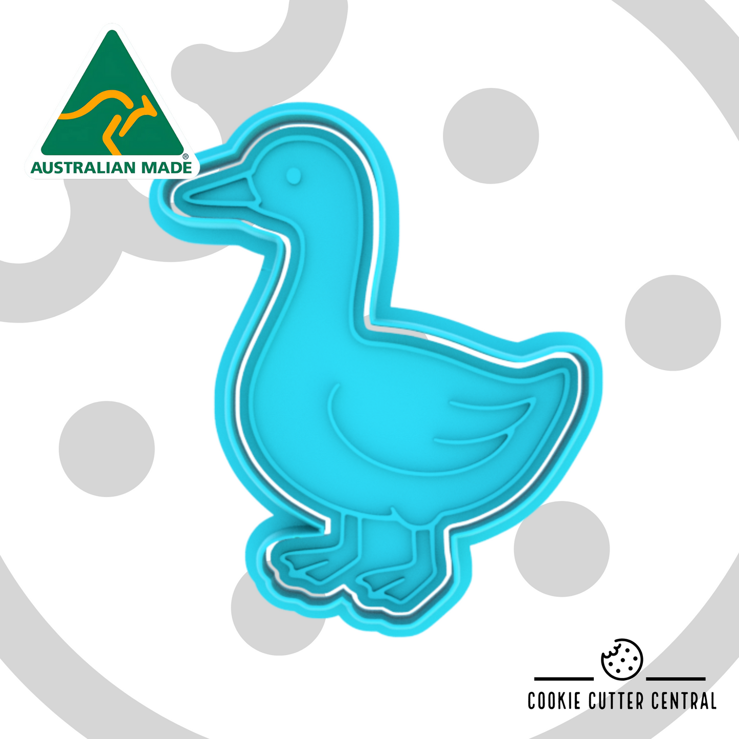 Goose Cookie Cutter and Embosser - 9.3cm x 7.7cm