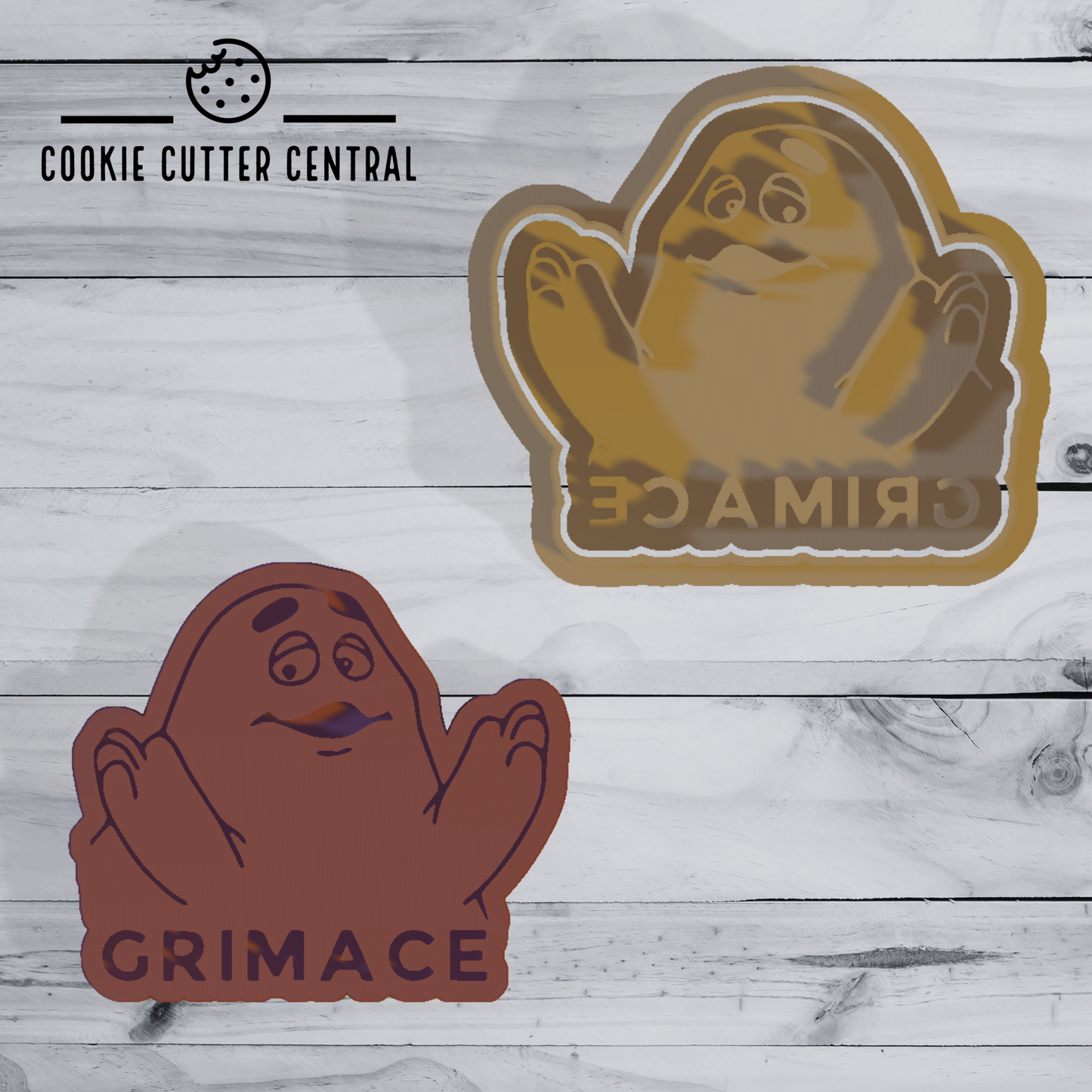 Grimace Cookie Cutter and Embosser - 6.2cm x 7.1cm