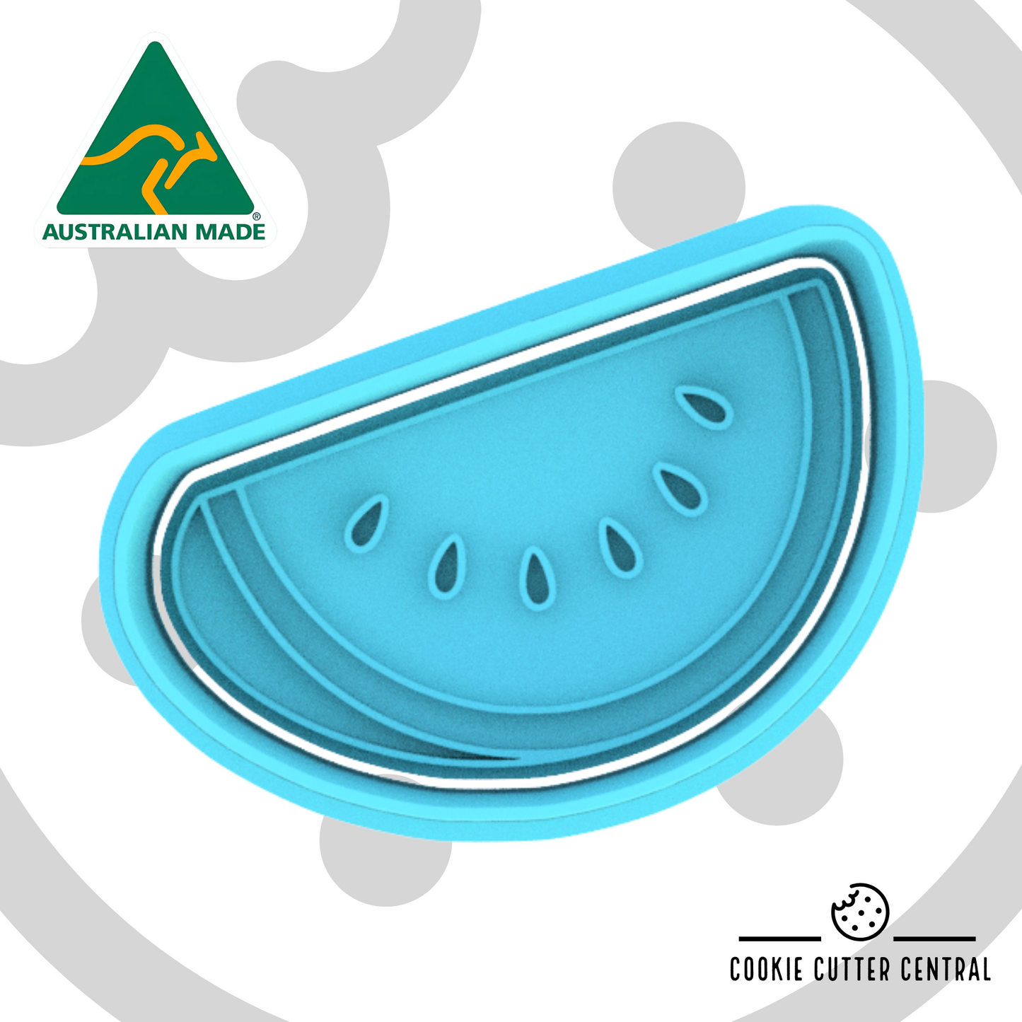 Mini Half Watermelon Cookie Cutter and Embosser - 4cm x 5.5cm