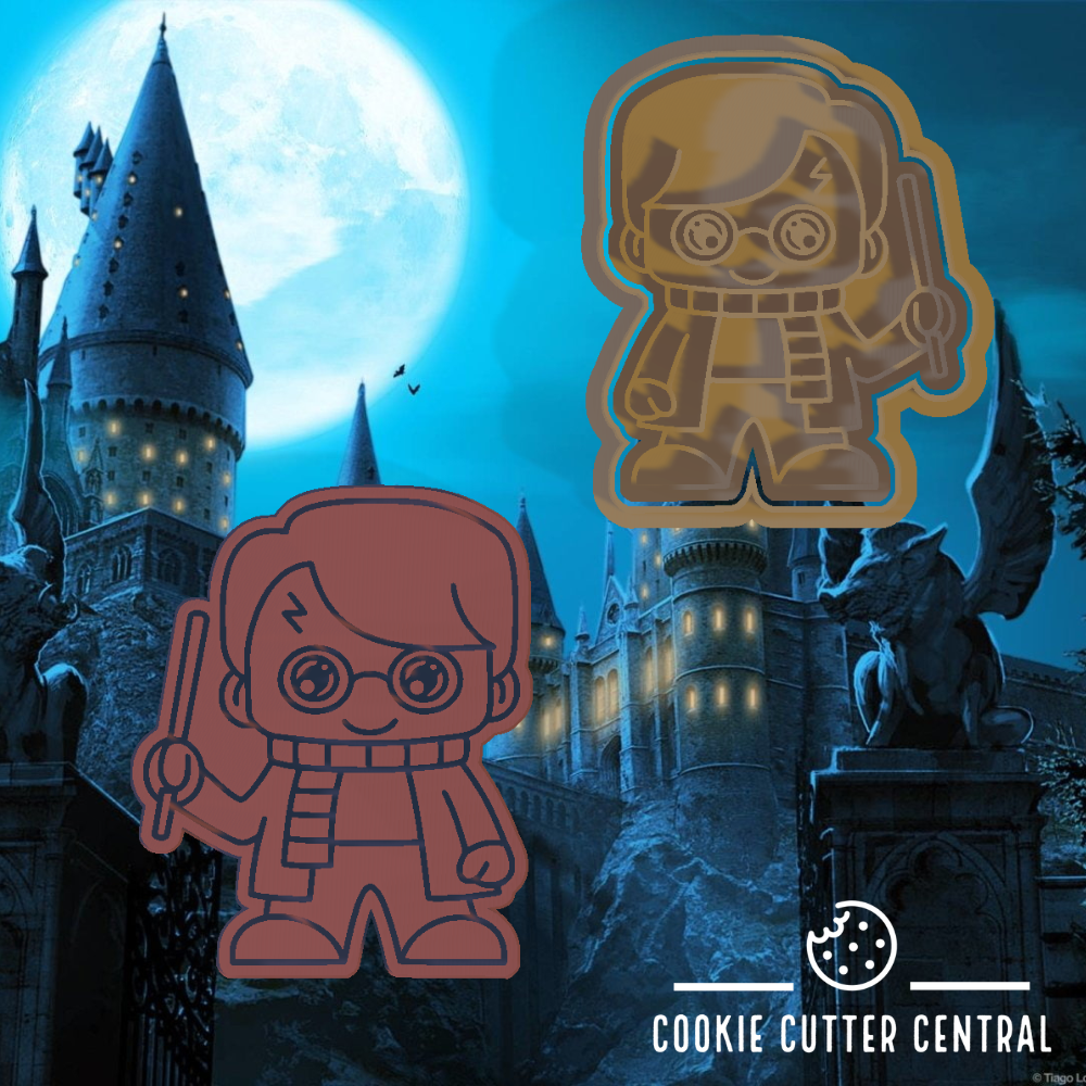 Harry Potter Cartoon Fondant Cookie Cutter Set - Large Sizes