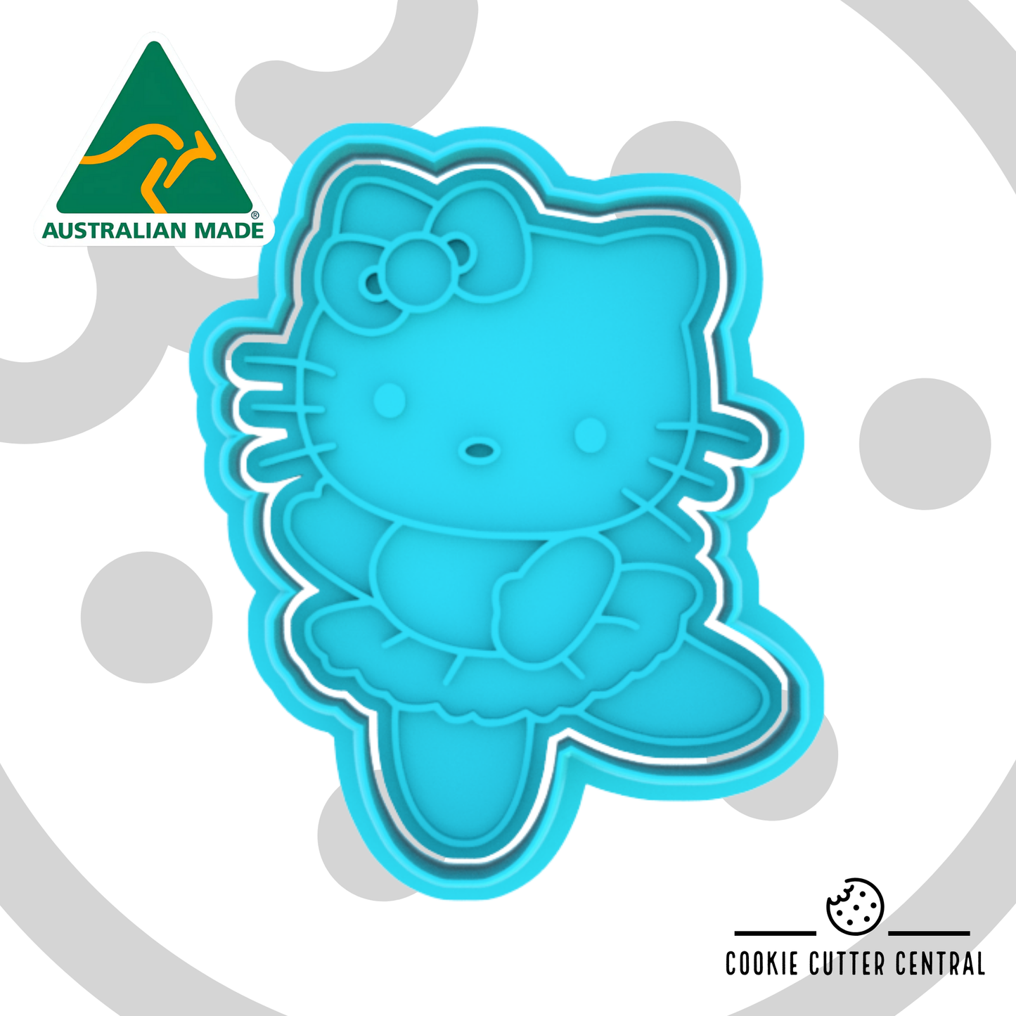 Hello Kitty Ballerina Cookie Cutter and Embosser - 7.8cm x 6.2cm