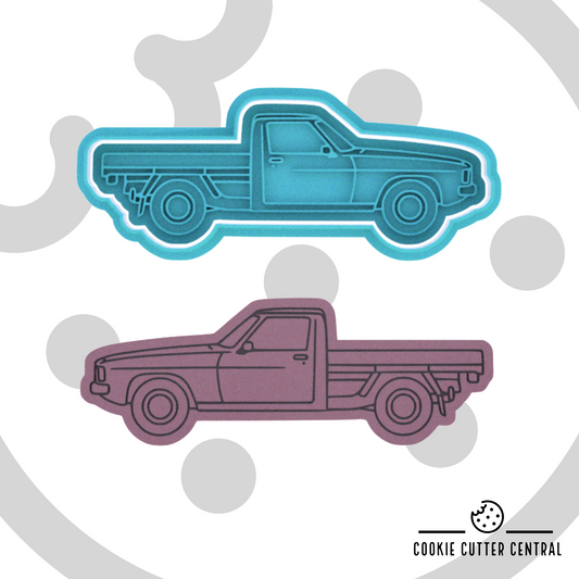 Holden 1-Ton Ute Cookie Cutter and Embosser - 4.2cm x 11.8cm