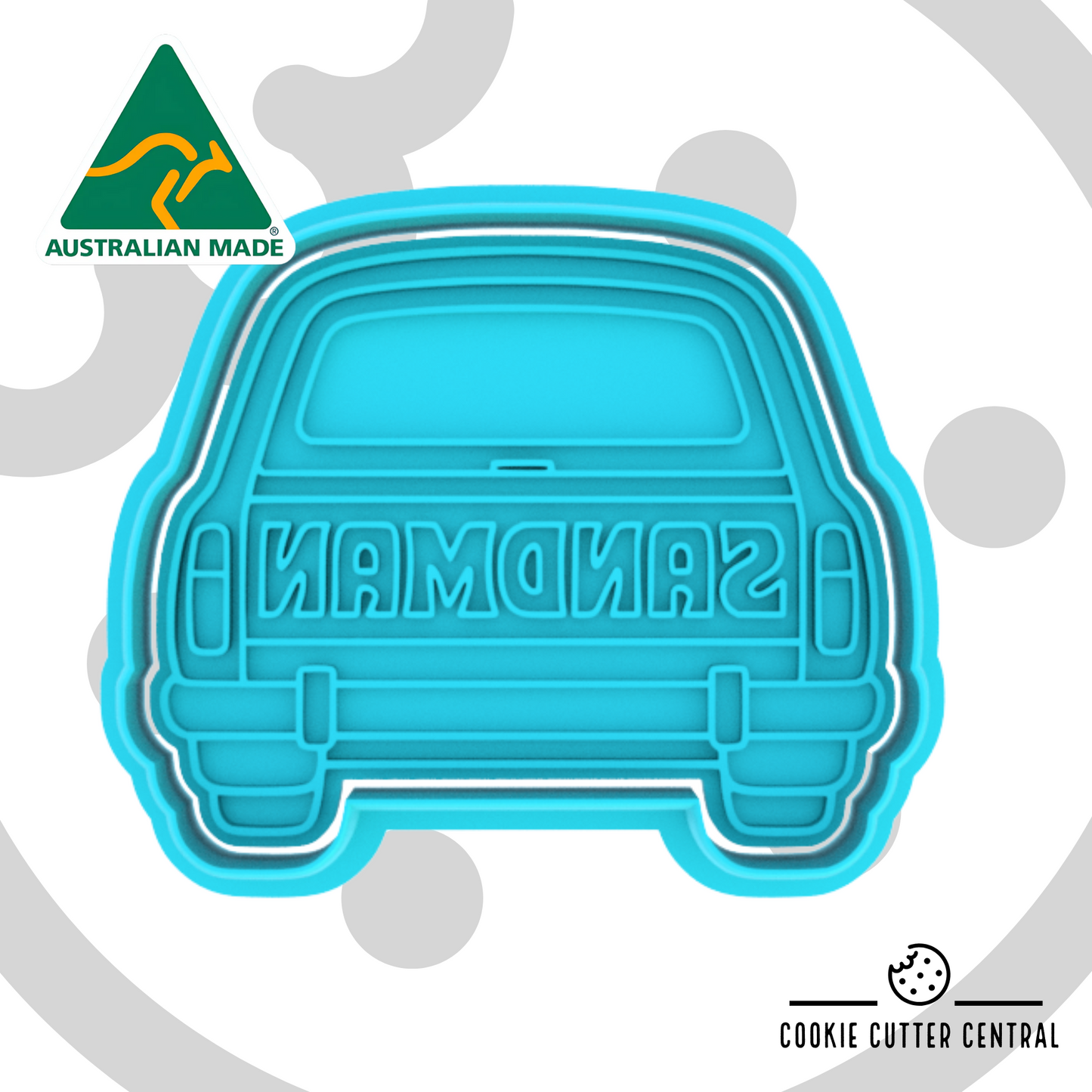 Holden Sandman Cookie Cutter and Embosser - 5.8cm x 7.1cm