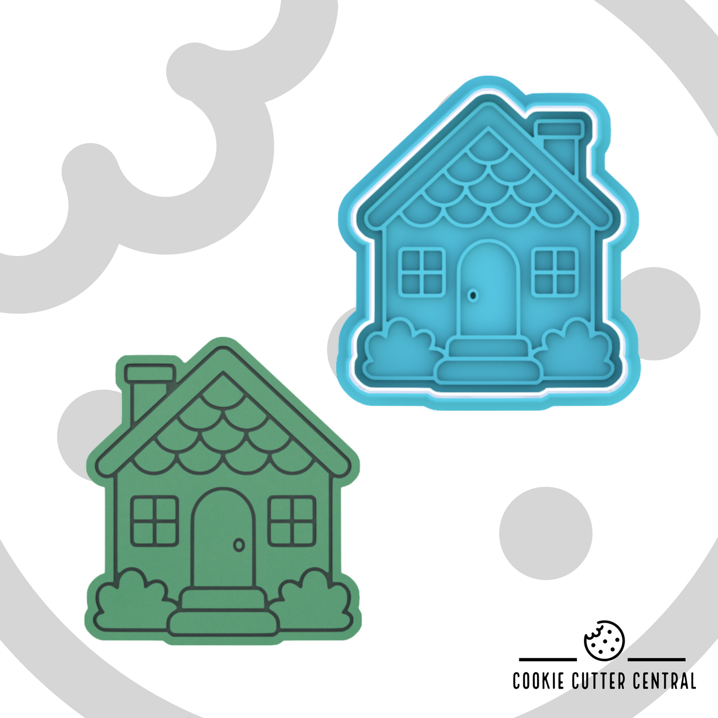 House Cookie Cutter and Embosser - 7.9cm x 7.1cm