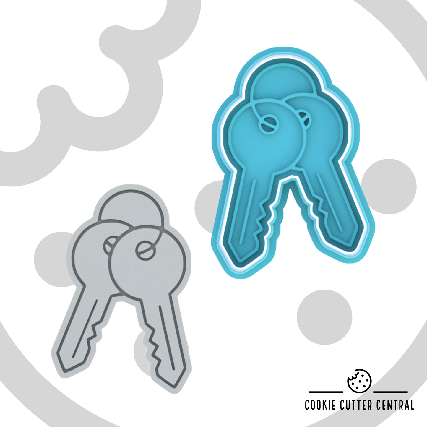 House Keys (Design 1) Cookie Cutter and Embosser - 8.8cm x 5.9cm