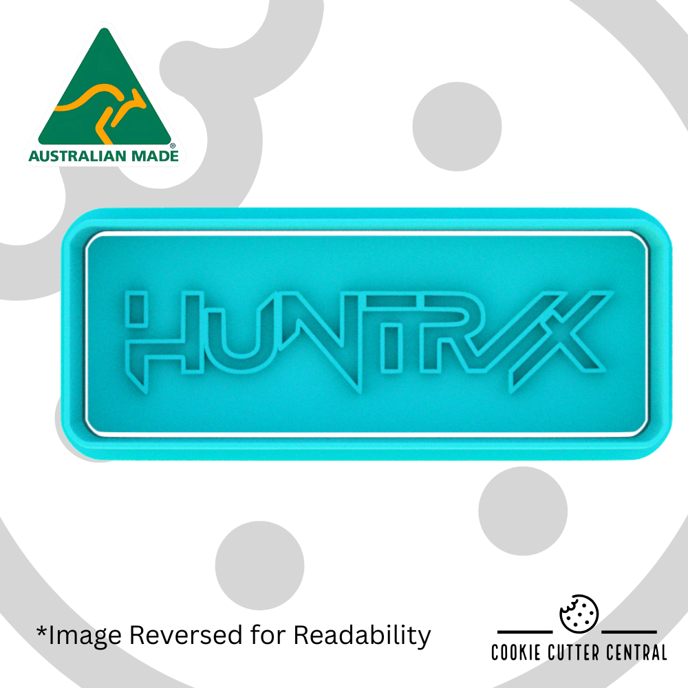 Huntrix Logo Cookie Cutter and Embosser - 3.4cm x 9.6cm