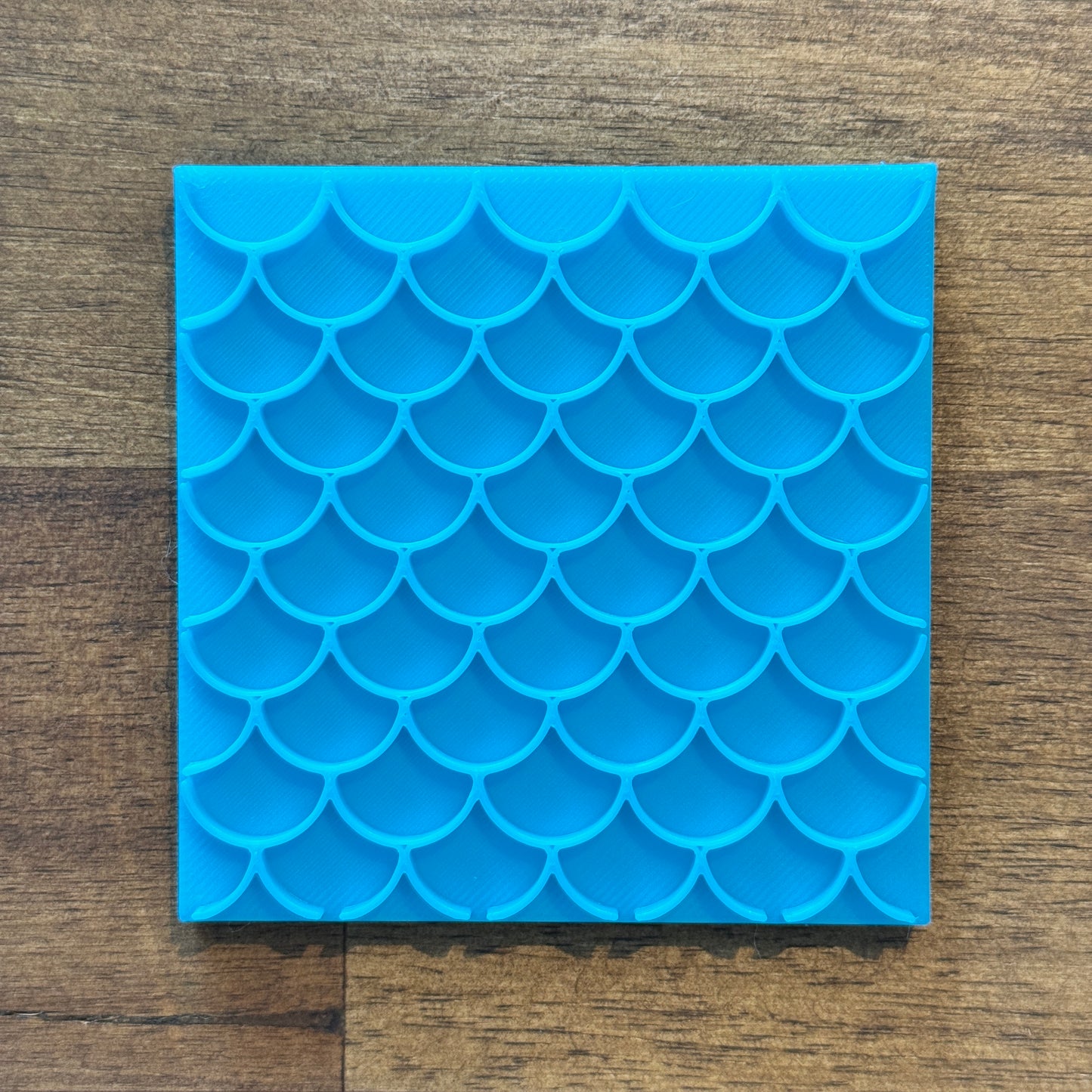 Fish Scale Pattern Cookie and Fondant Embosser - 7.5cm Square