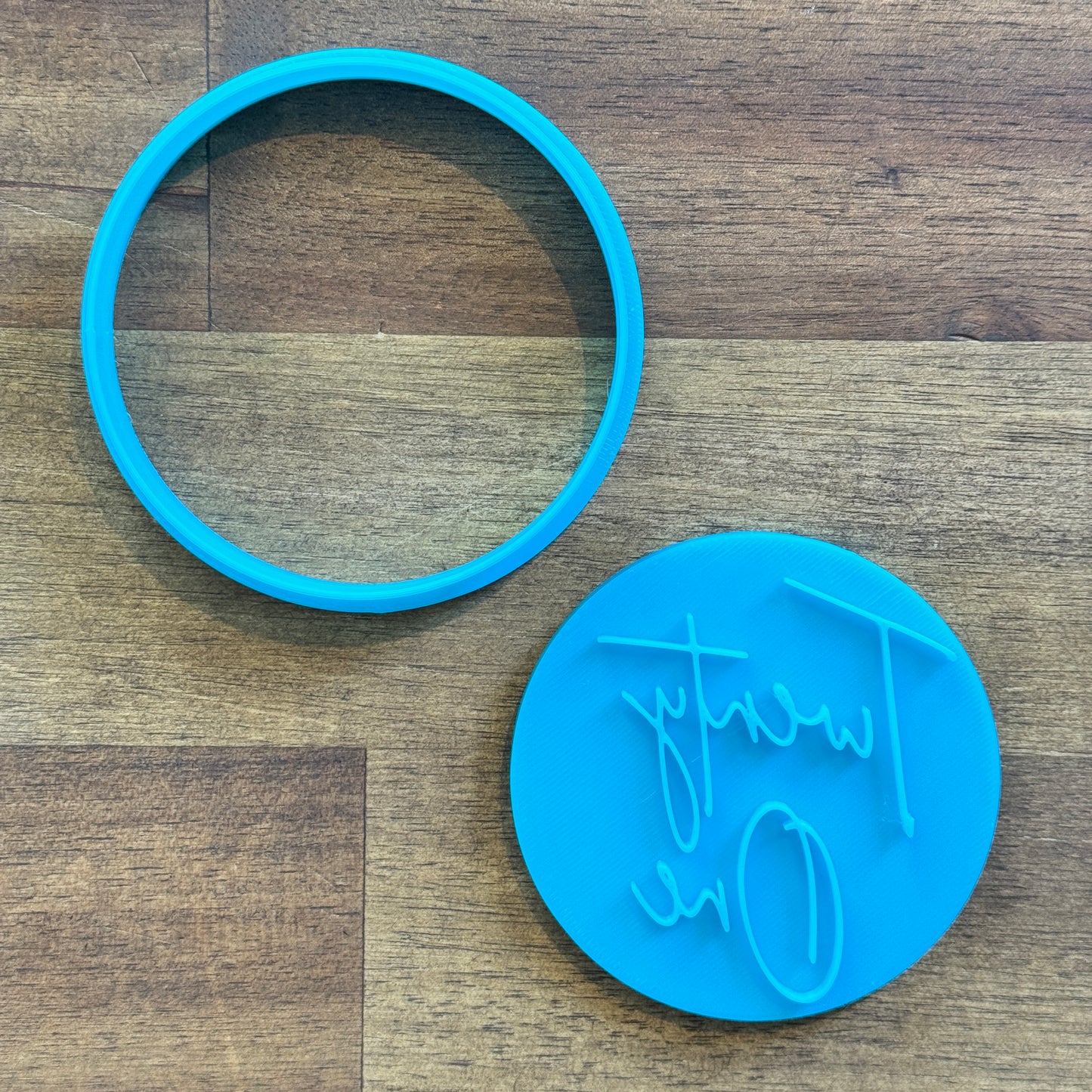 Twenty One (21st Birthday) Cookie Cutter and Embosser - 7.5cm Round