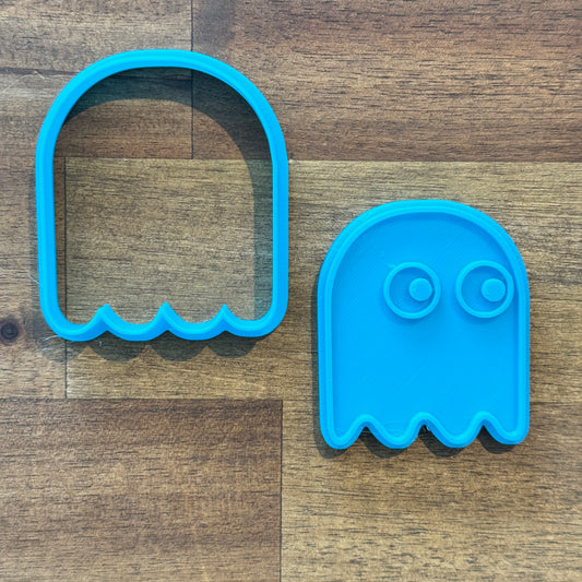 Pac-Man Ghost Cookie Cutter and Embosser - 6cm x 6.6cm