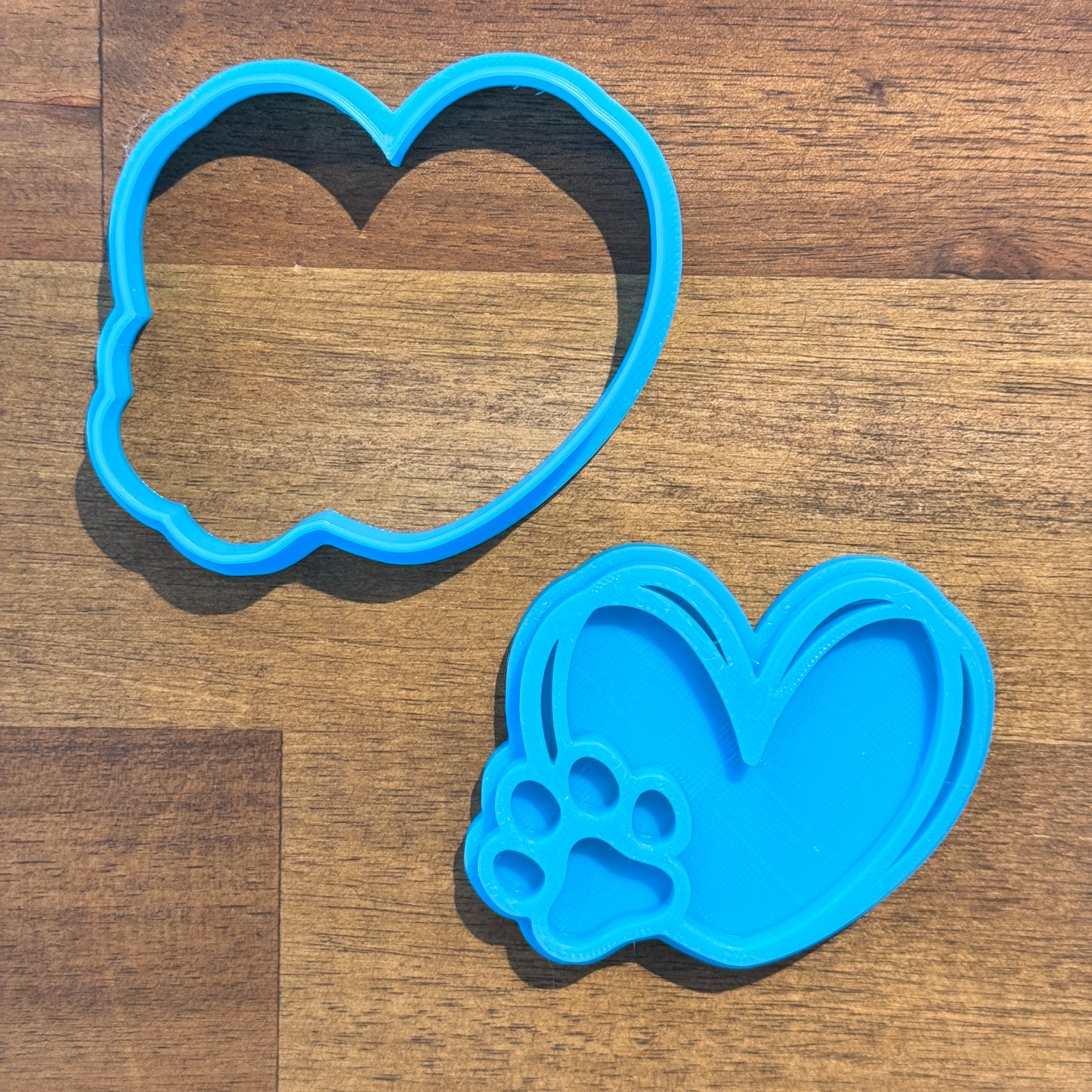 Paw Love Heart Cookie Cutter and Embosser 5.9cm x 7.2cm