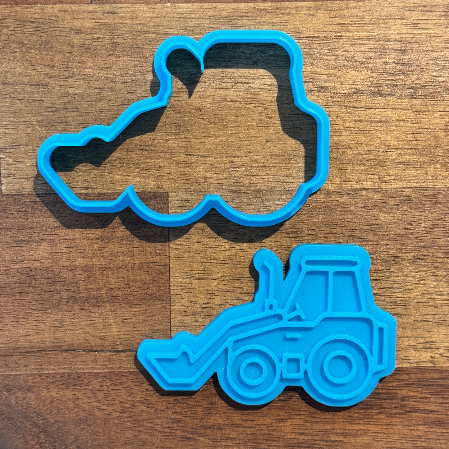 Bulldozer Cookie Cutter and Embosser - 5.7cm x 9cm