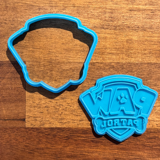 Paw Patrol Logo Cookie Cutter and Embosser