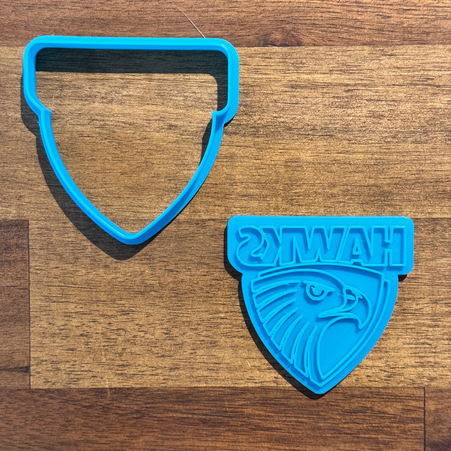 AFL Hawthorn Hawks Logo Cookie Cutter and Embosser - 6.7cm x 6.9cm