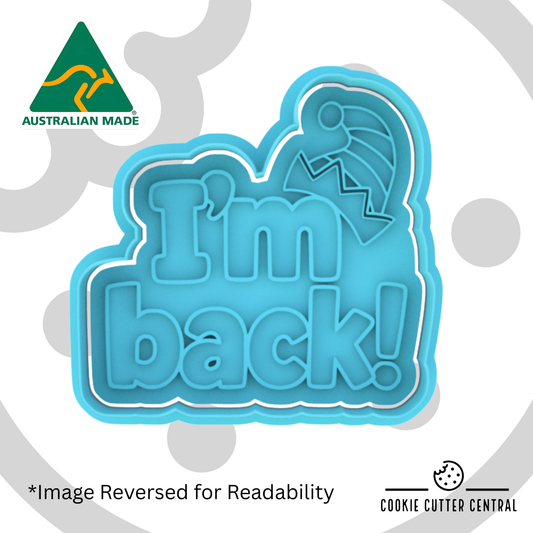 I'm Back Elf on the Shelf Cookie Cutter and Embosser - 7.5cm x 7.8cm
