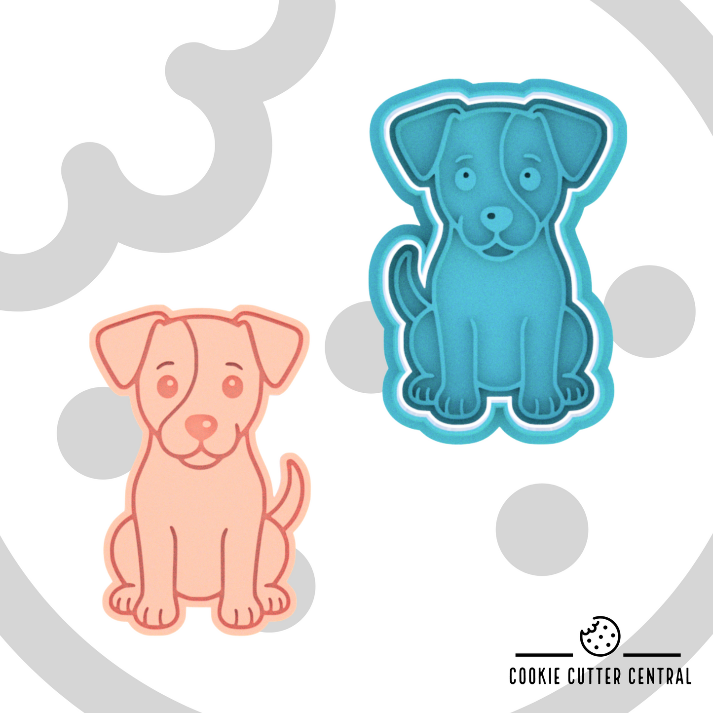 Jack Russell Cookie Cutter and Embosser - 8cm x 5.4cm