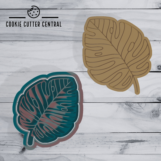 Jungle Leaf 7.5cm x 6.8cm Cookie Cutter and Embosser