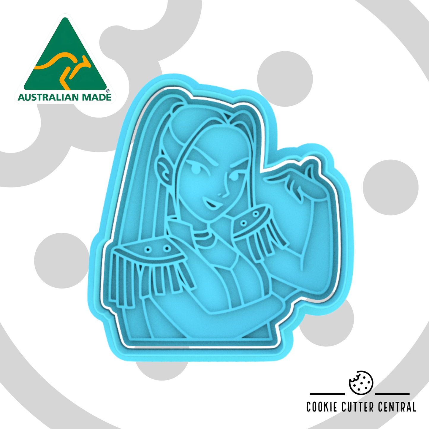 K-POP Demon Hunters - Mira Cookie Cutter and Embosser - 8cm x 7.3cm