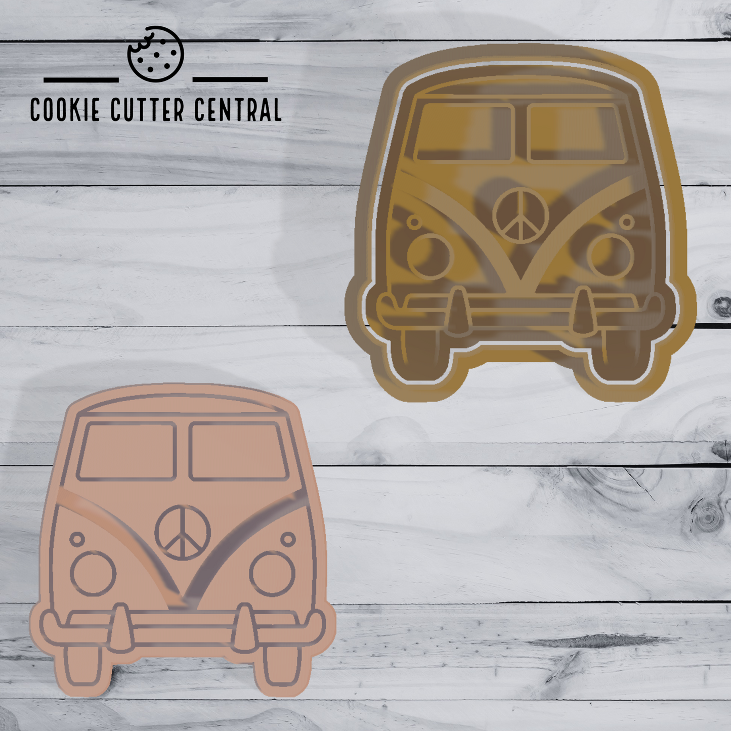 Kombi Van Cookie Cutter and Embosser - 7.5cm x 7.4cm
