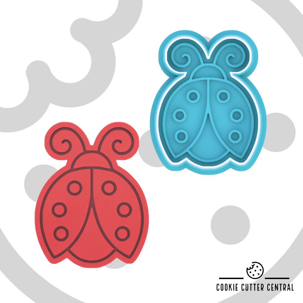 Ladybug Cookie Cutter and Embosser - 7.3cm x 5.7cm