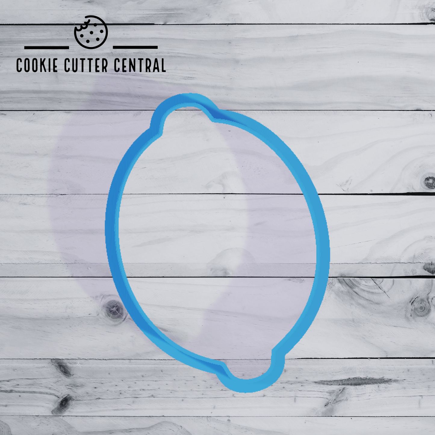 Lemon Shaped Cookie Cutter - 8cm x 5.8cm