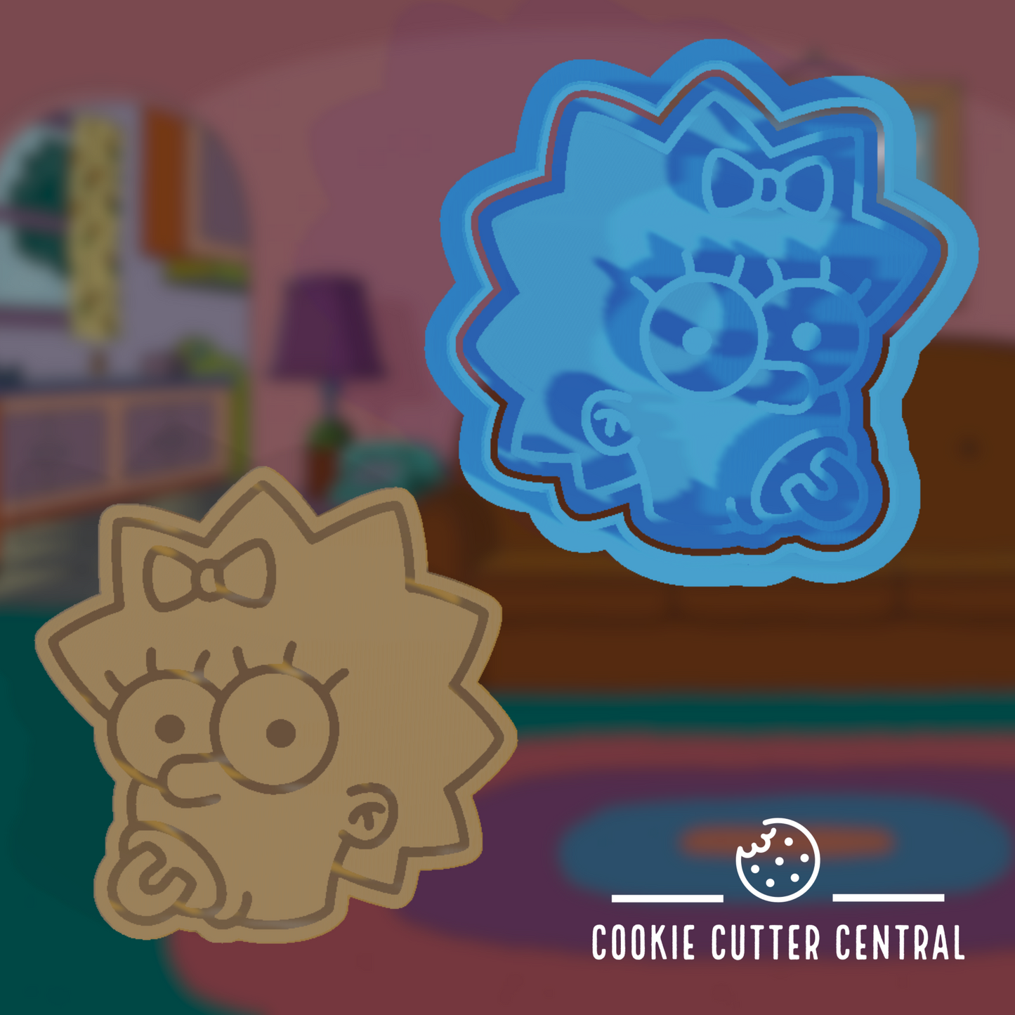 Maggie Simpson Cookie Cutter and Embosser - 6.2cm x 6.3cm