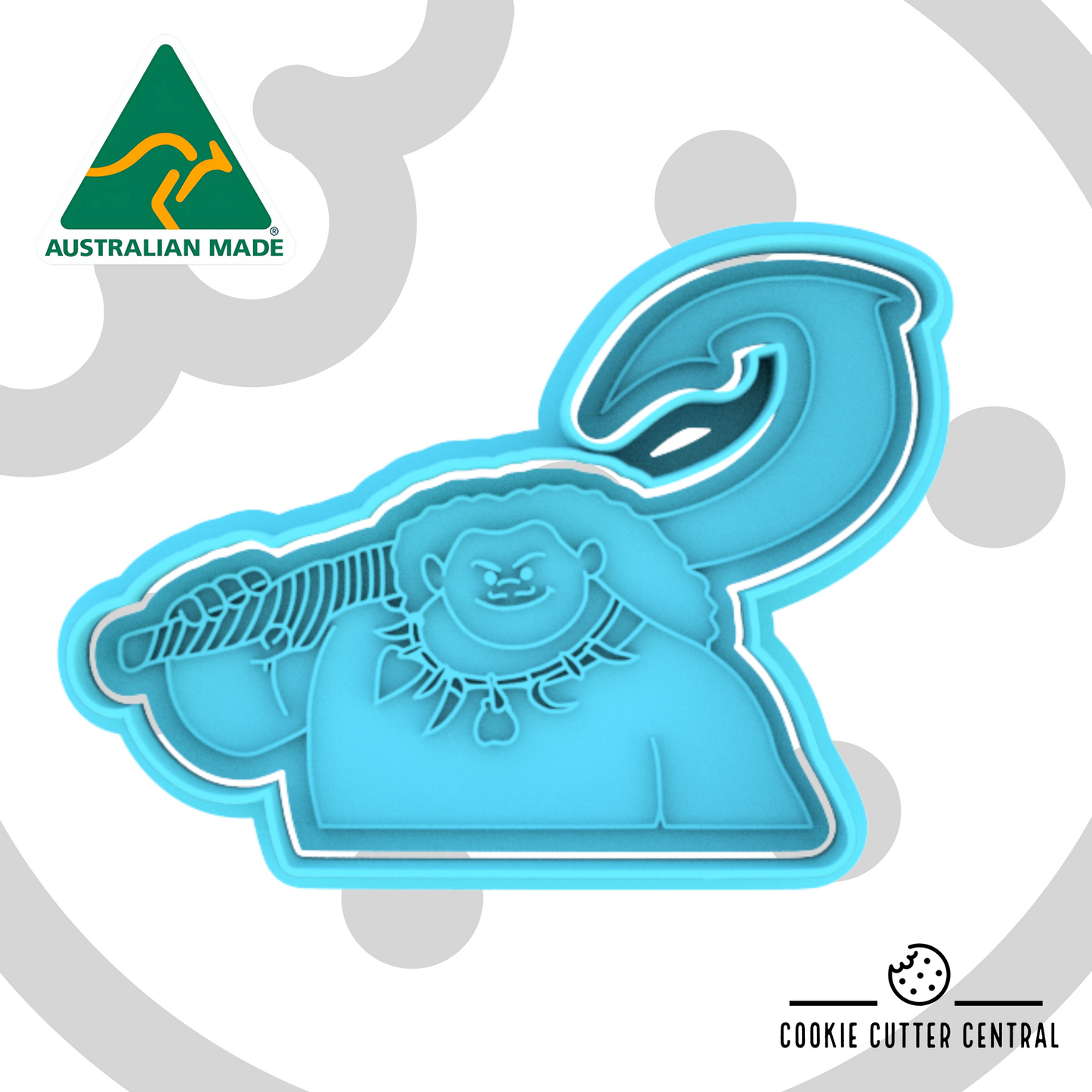 Maui Cookie Cutter and Embosser – 7.5cm x 10.4cm