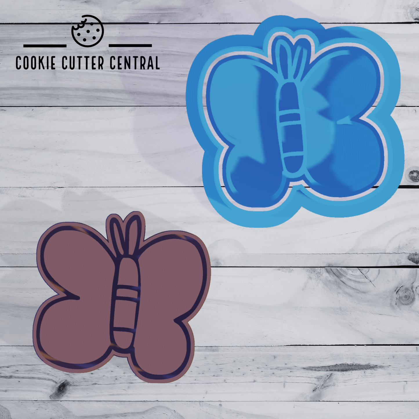 Mini Butterfly Cookie Cutter and Embosser - 4.3cm x 4.5cm