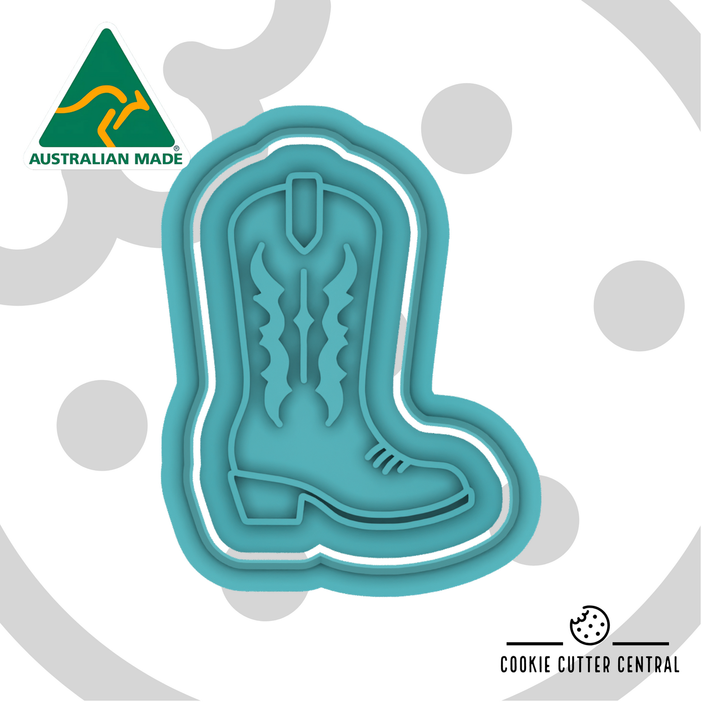Mini Cowboy Boot Cookie Cutter and Embosser -5.4cm x 3.7cm