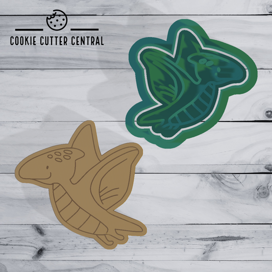 Mini Dinosaur (Design 2) Cookie Cutter and Embosser - 4.9cm x 5cm