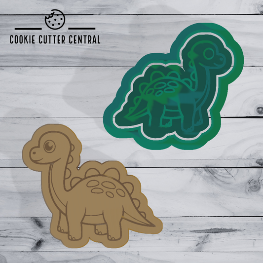 Mini Dinosaur (Design 3) Cookie Cutter and Embosser - 4.4cm x 5cm