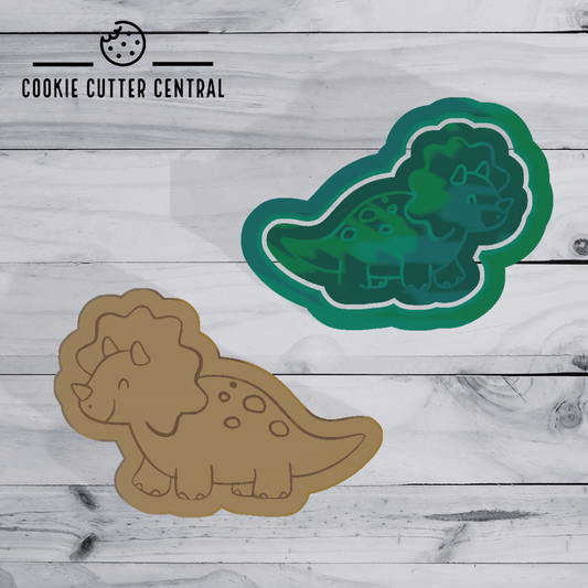 Mini Dinosaur (Design 4) Cookie Cutter and Embosser - 3.6cm x 5.2cm
