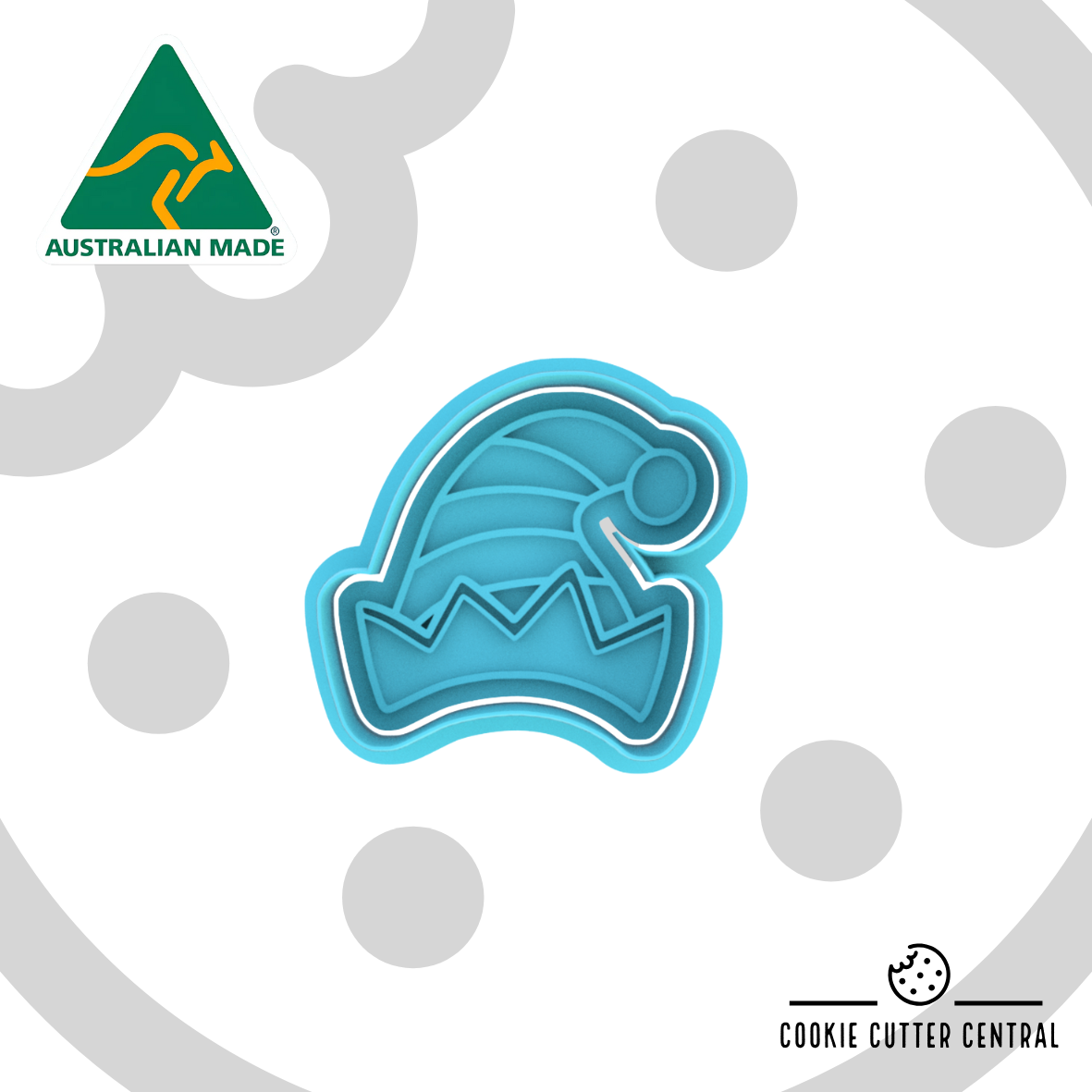 Mini Elf Hat Christmas Cutter and Embosser - 5cm x 5.4cm