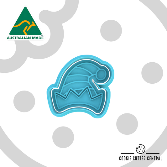 Mini Elf Hat Christmas Cutter and Embosser - 5cm x 5.4cm