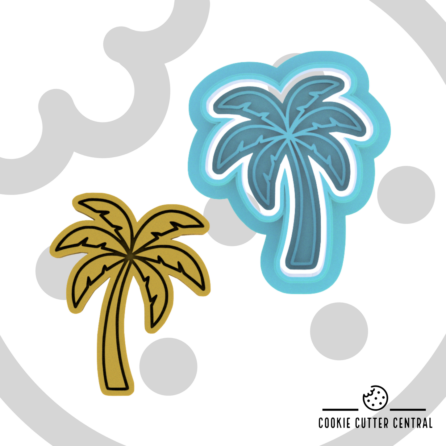 Tiny Palm Tree Cookie Cutter and Embosser - 4cm x 3.2cm