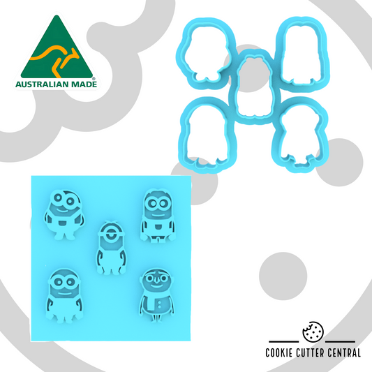 Tiny Minions Cookie Cutter Set