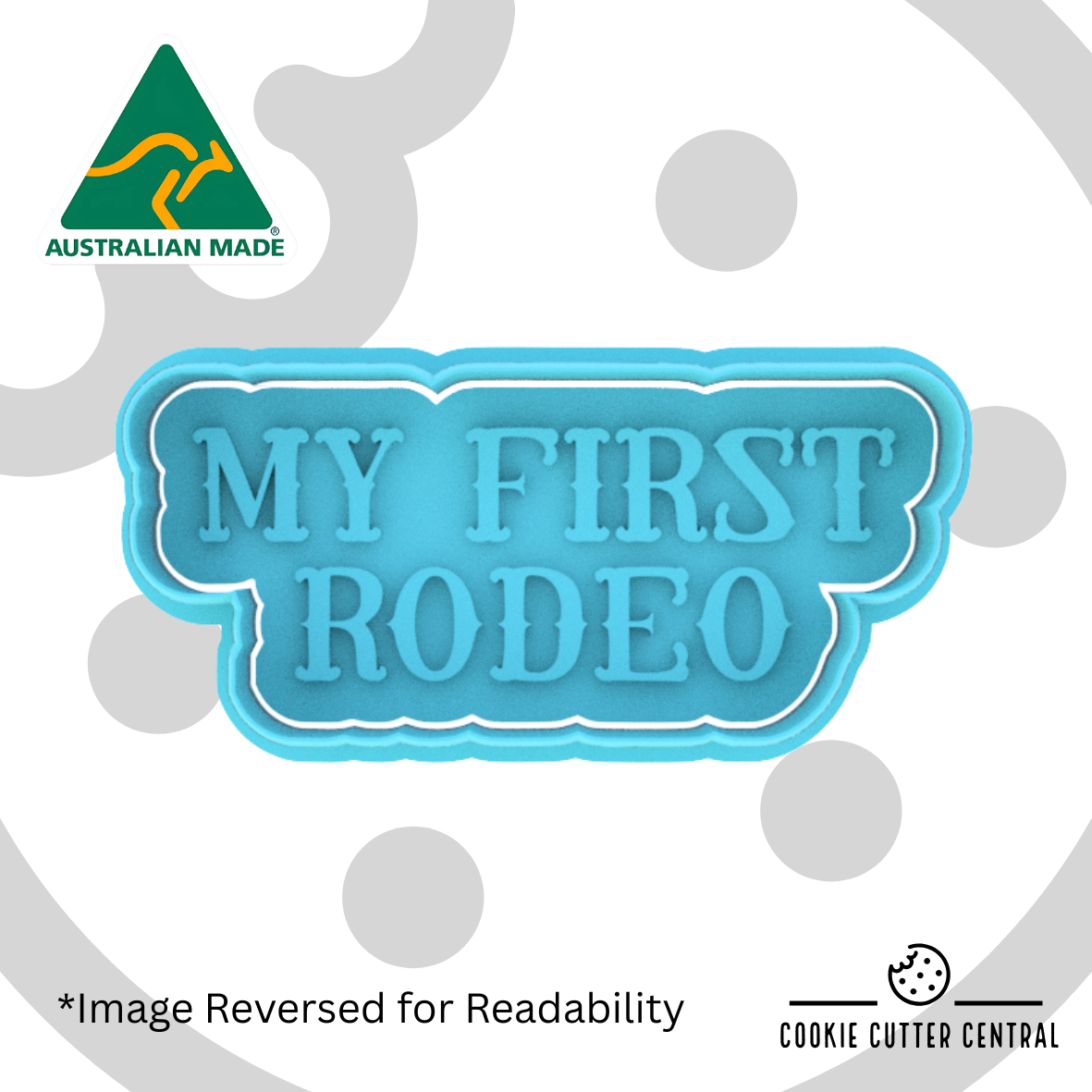 My First Rodeo Cookie Cutter and Embosser - 4.1cm x 9.4cm