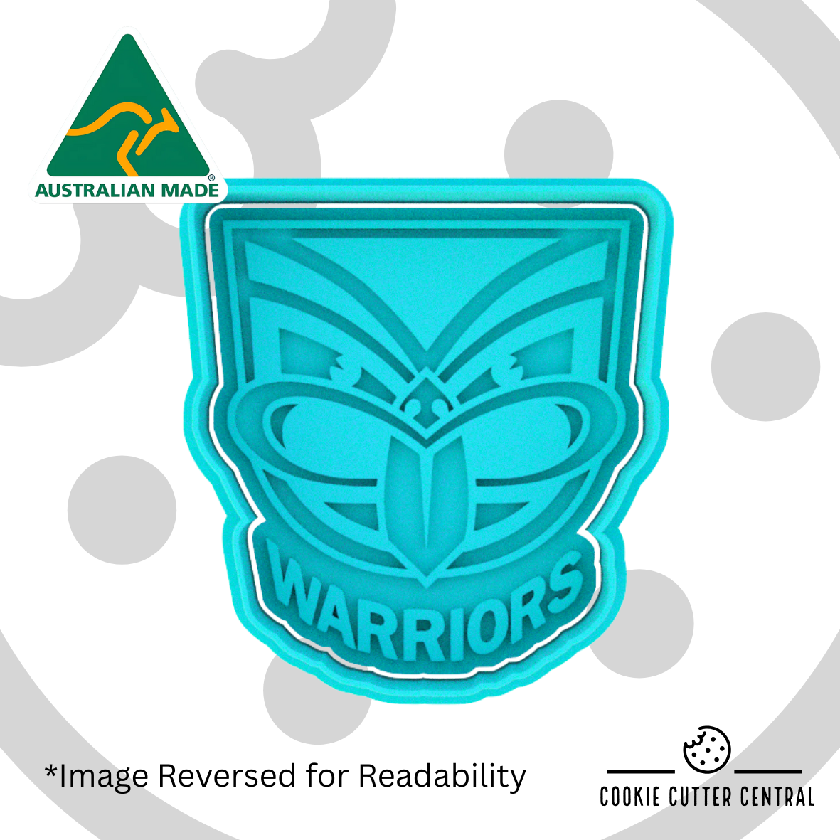 NRL - New Zealand Warriors Cookie Cutter and Embosser - 7.5cm x 7cm