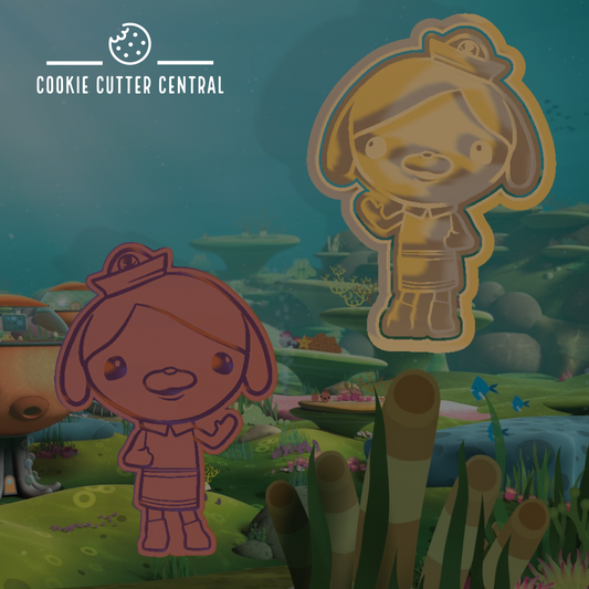 Octonauts - Dashi Dog Cookie Cutter and Embosser - 10.3cm x 7.3cm