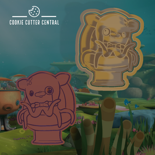Octonauts - Professor Inkling Octopus Cookie Cutter and Embosser - 8.3cm x 6.7cm