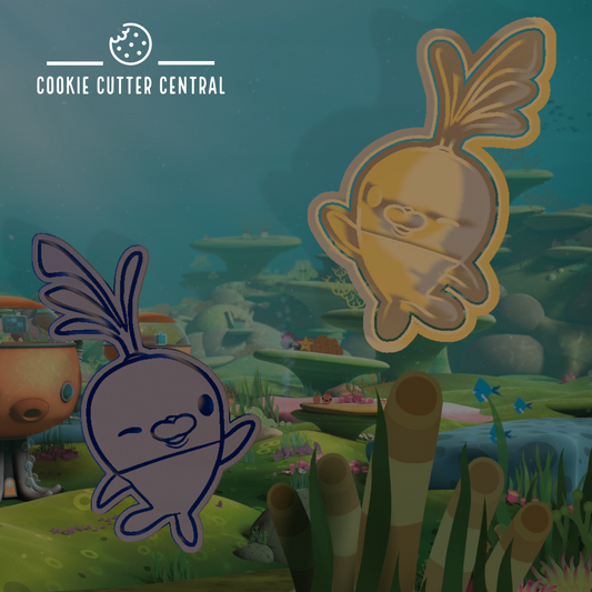 Octonauts - Tunip the Vegimal Cookie Cutter and Embosser - 11.3cm x 8.1cm