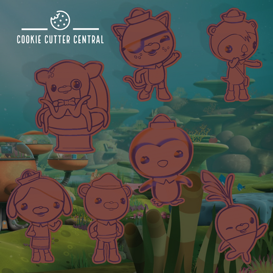 Octonauts Characters Cookie Cutter and Embosser Set