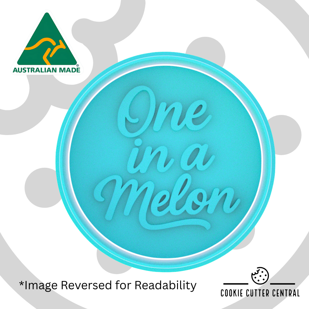 One In a Melon Cookie Cutter and Embosser - 6.5cm Round