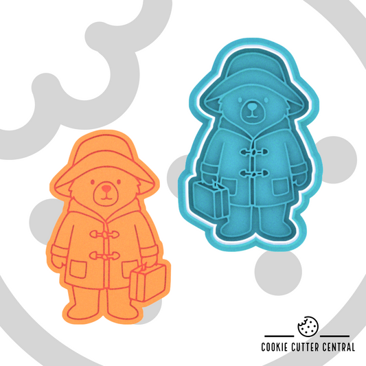 Paddington Bear Cookie Cutter and Embosser - 8.9cm x 5.7cm