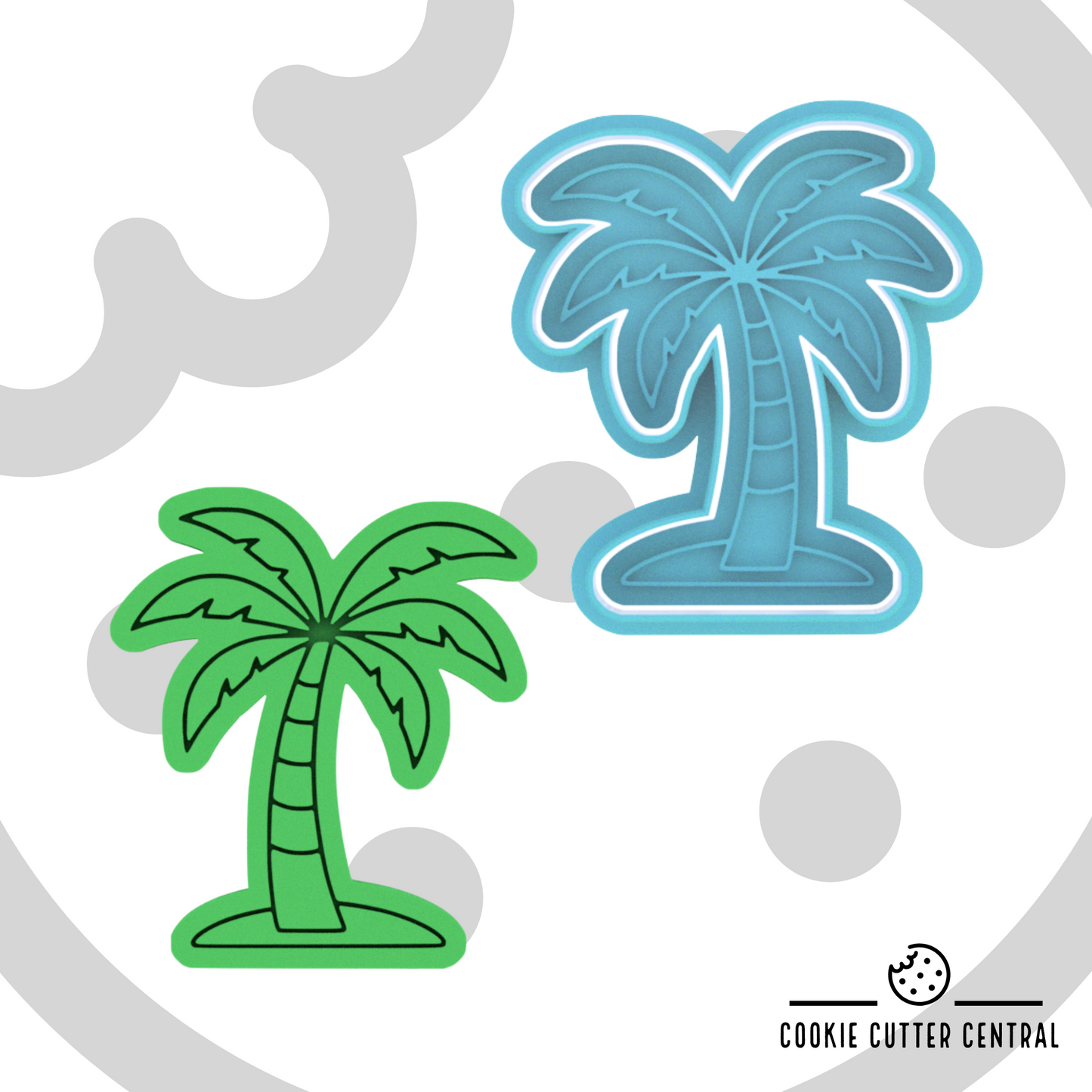 Palm Tree Cookie Cutter and Embosser - 7.8cm x 6.9cm